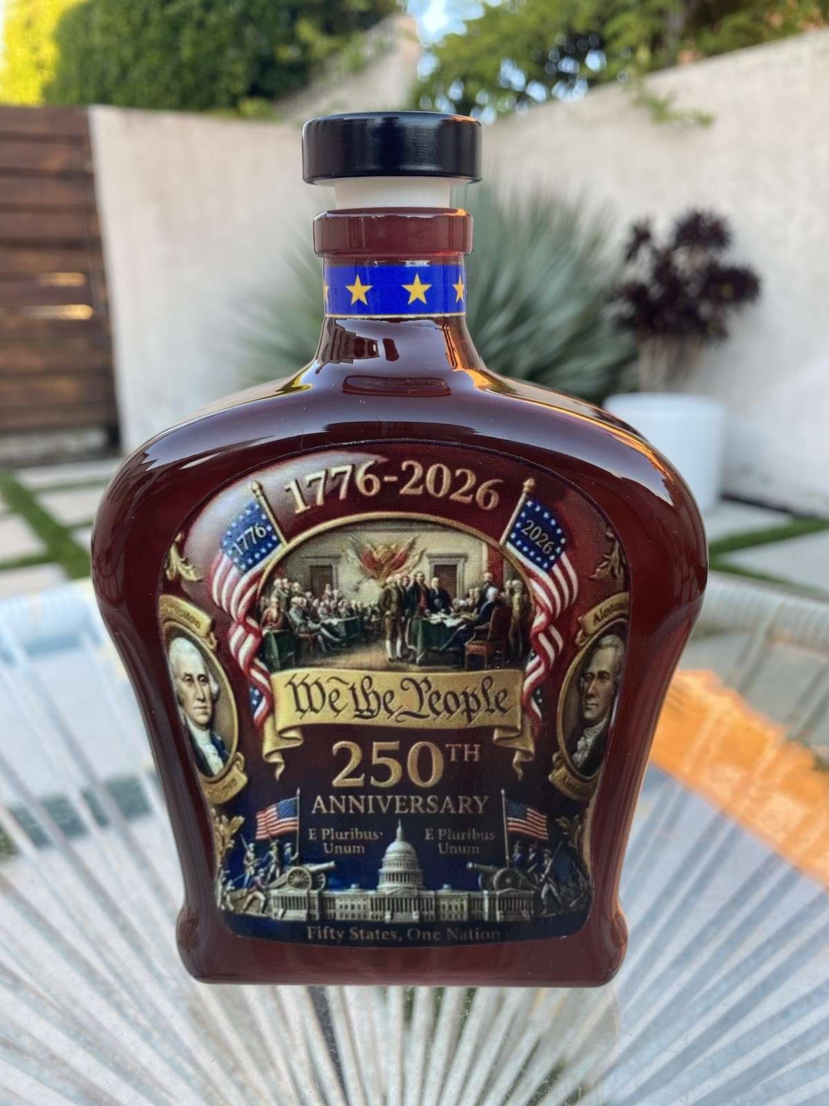 2026 250Th Anniversary Edition ‘We The People’ Whiskey Glass Bottle New