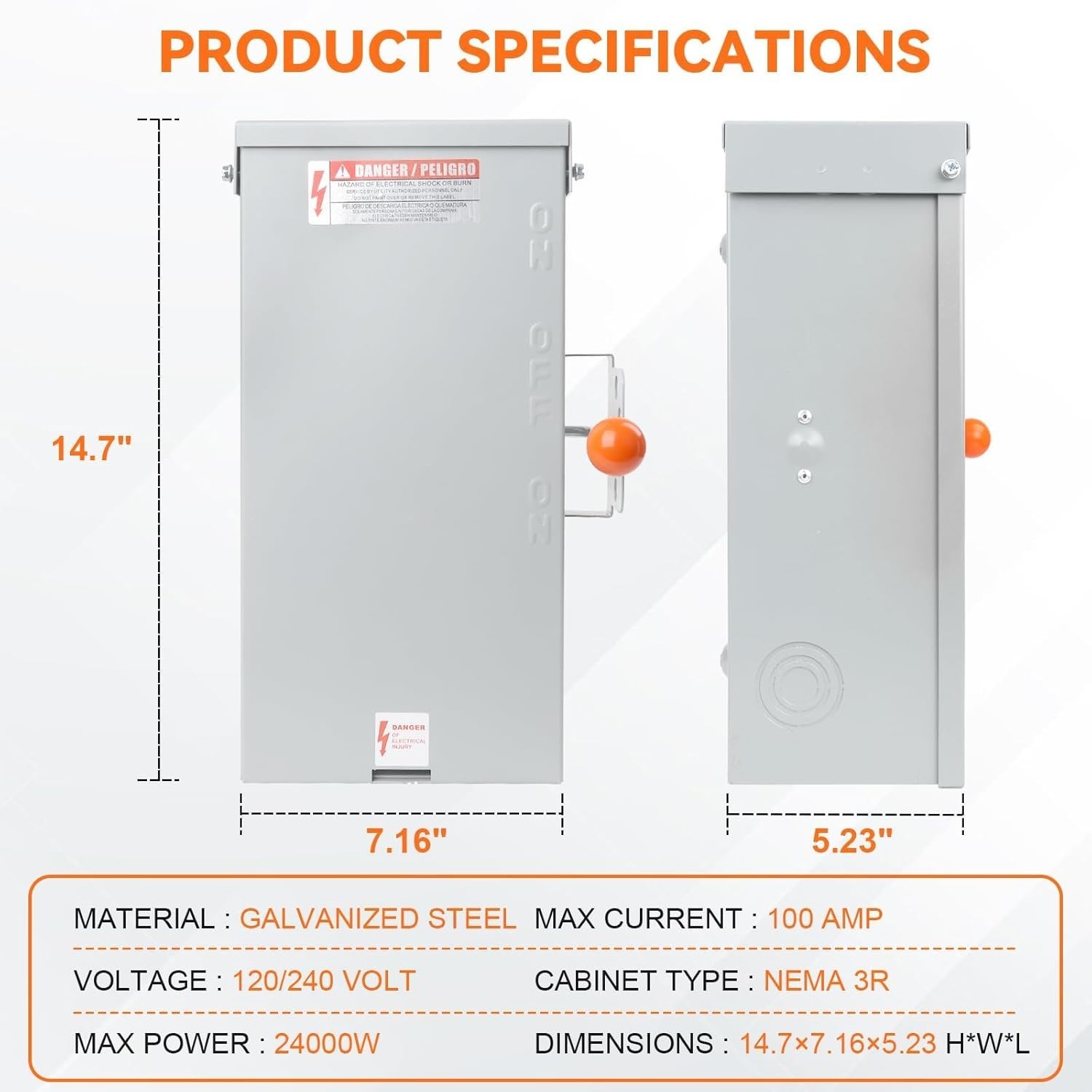 100A Double-Throw Transfer Switch