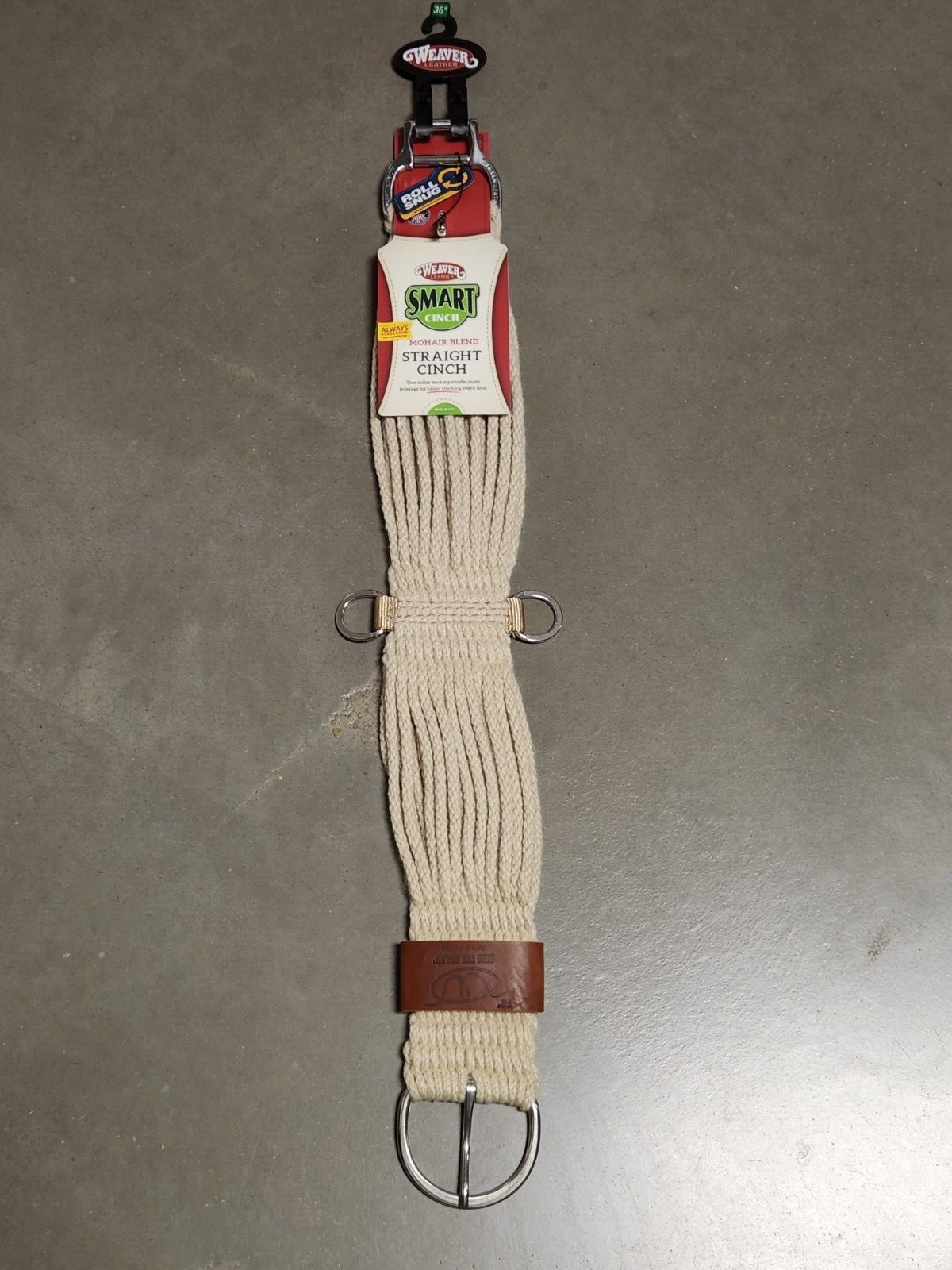 Weaver Horse Western Riding Mohair Straight Cinch 36"