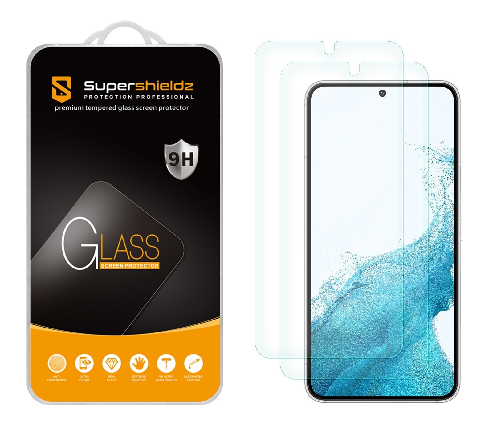 2X Supershieldz Tempered Glass Screen Protector for Samsung Galaxy S23 5G