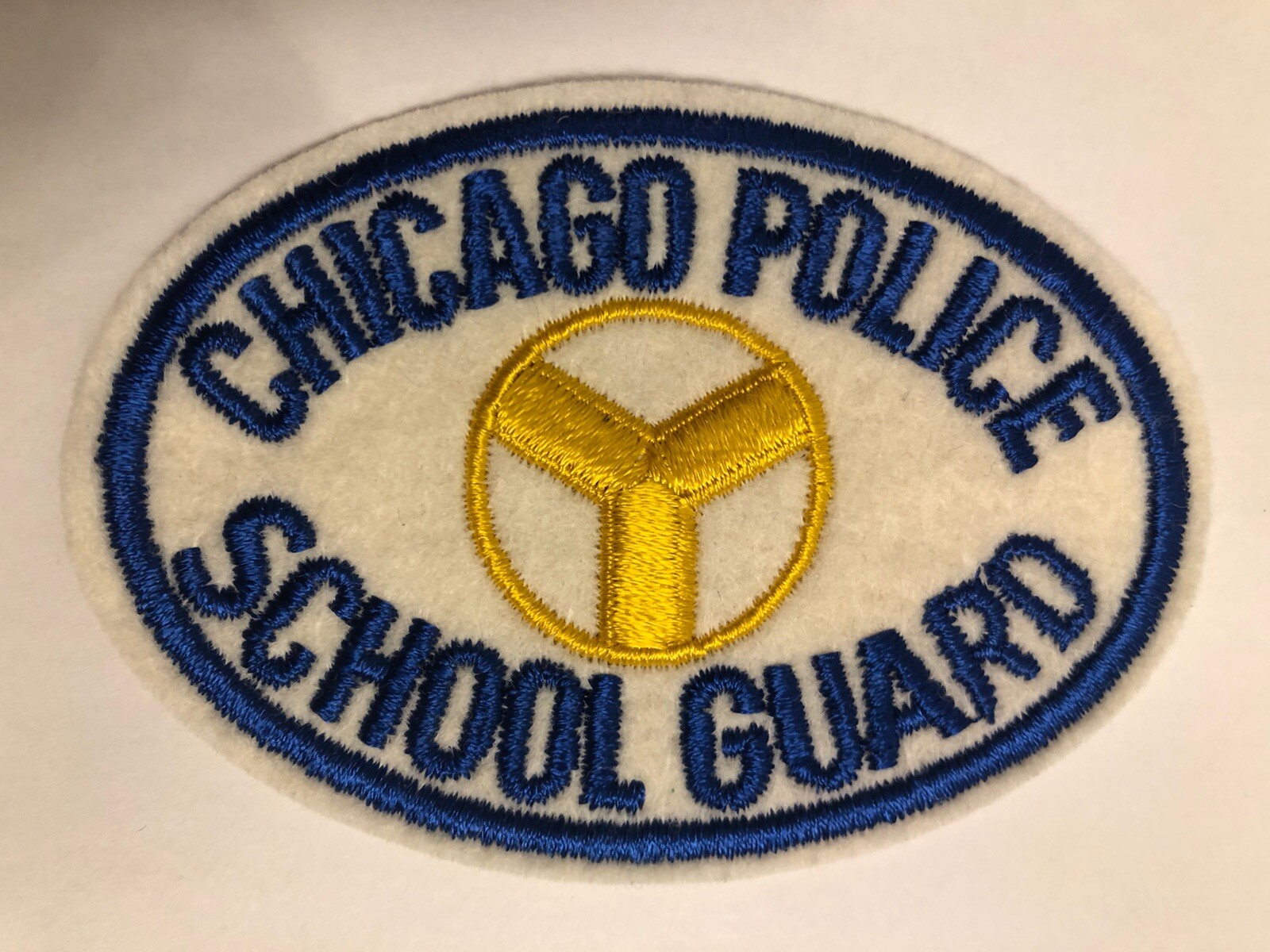 Chicago Illinois Police School Guard Patch ~ Felt ~ Vintage ~ RARE