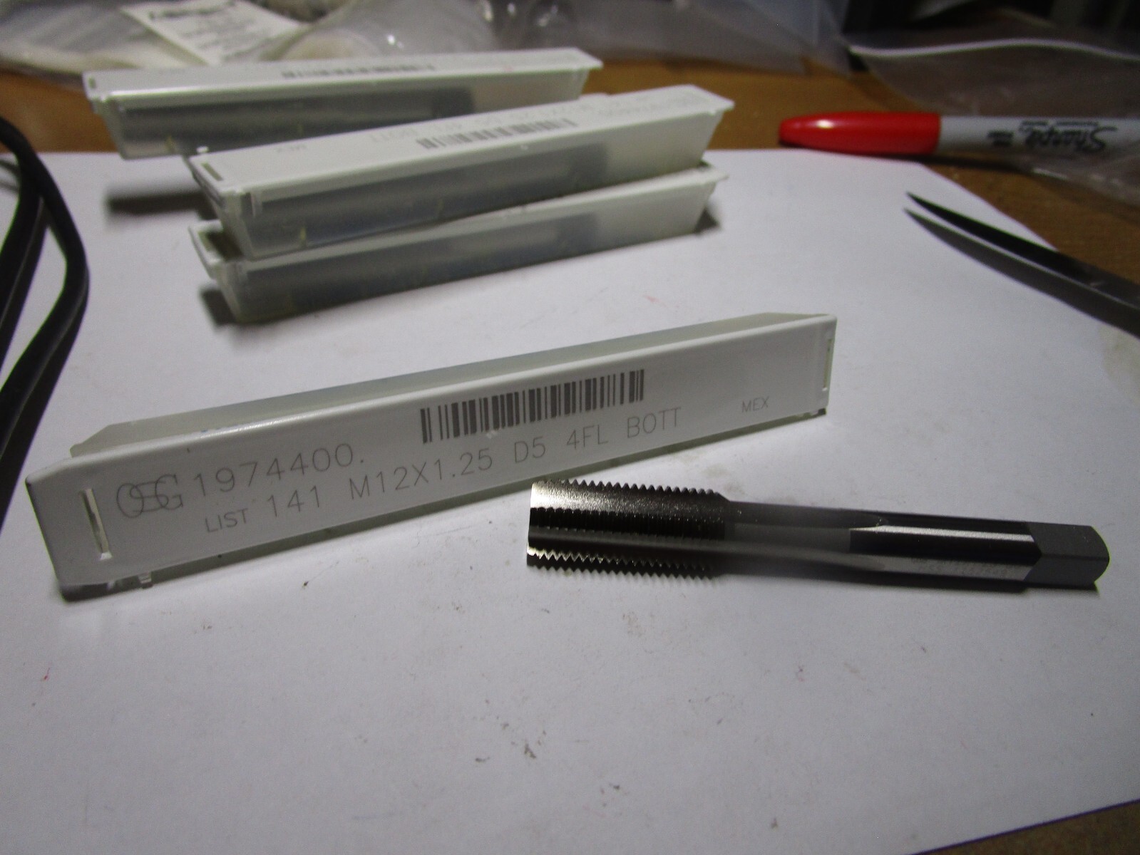 OSG 1974400 M12x1.25, 1.5P - 2P, Right Hand, Straight Flute Tap