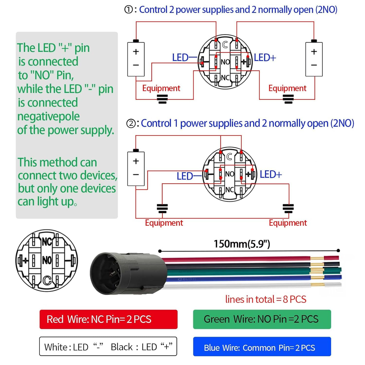 UL Listed 3 Position Rotary Switch 19Mm 12V-24V DC/AC, Latching Selection