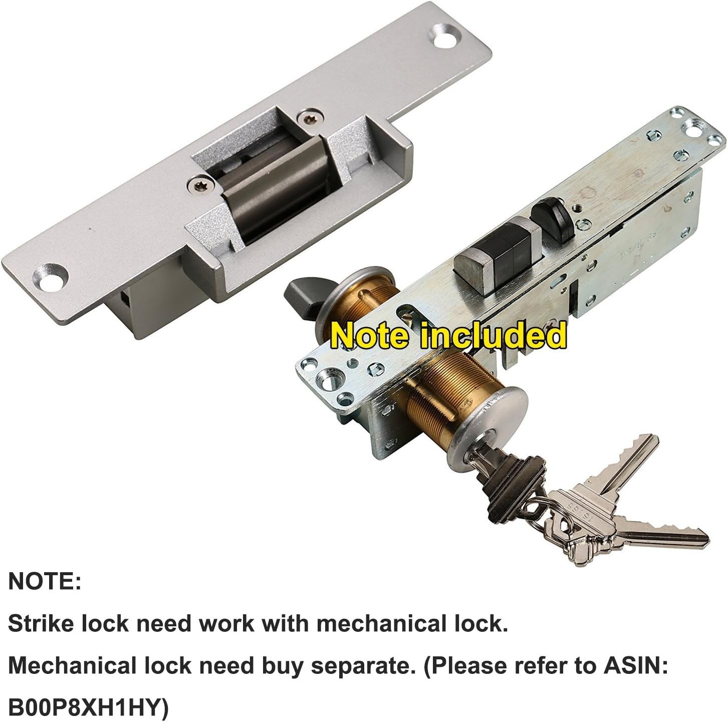 Electric Strike Door Lock Fail-Secure for Access Control System Deadlatches o...