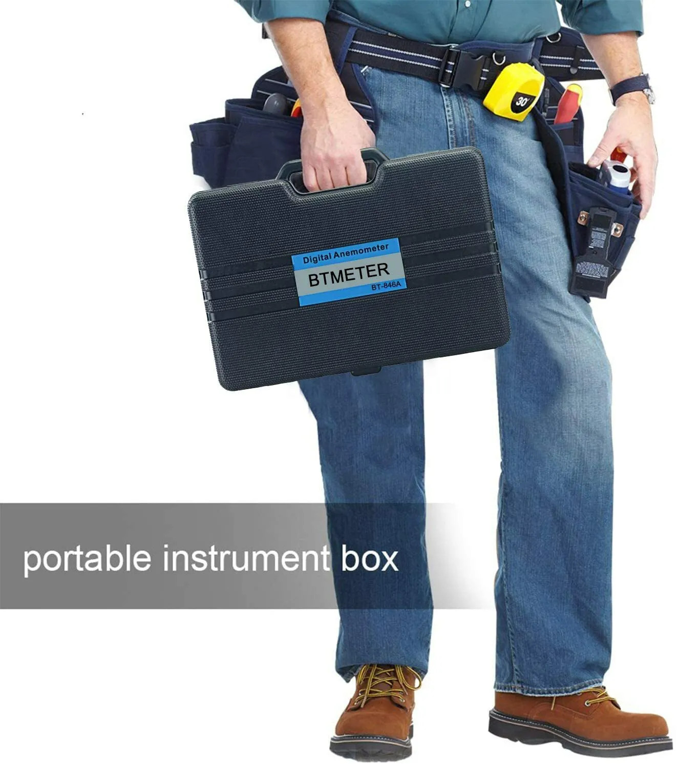 Pro HVAC Anemometer Handheld CFM Meter Wind Speed Meter with USB Data Export PC