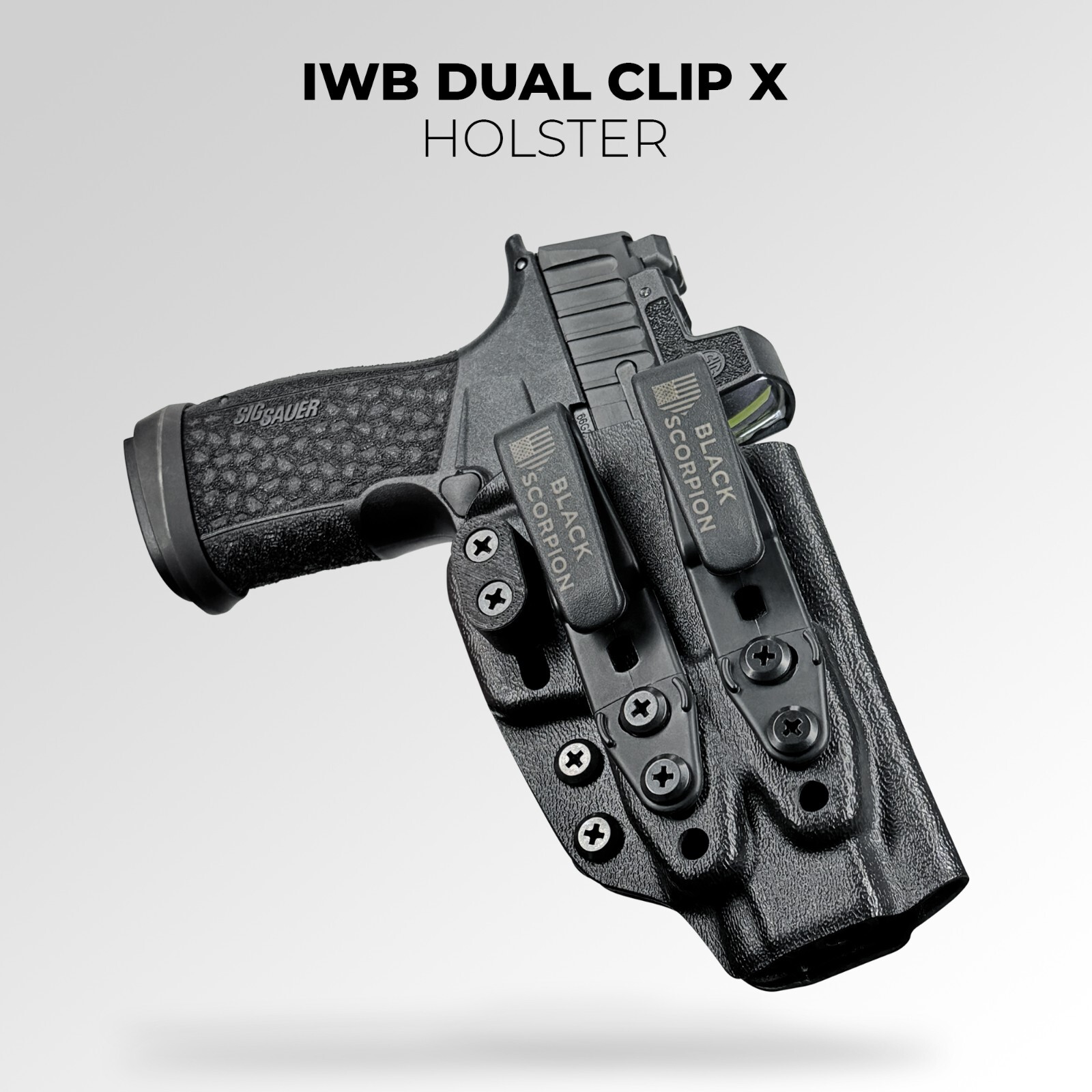 AIWB Dual Clip X Holster fits CZ Shadow 2 Compact w/ Streamlight TLR-7X