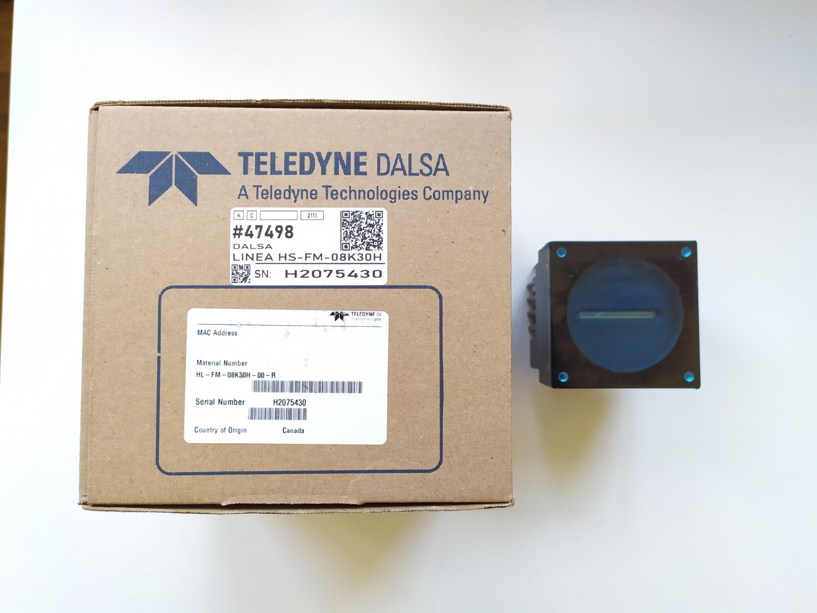 Teledyne Dalsa Linea HL-FM-08k30H-00-R Scan camera with CLHS