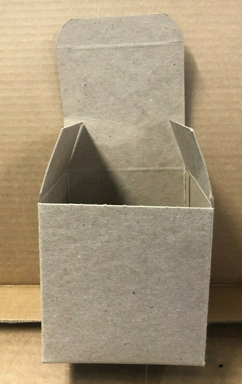 Uline Kraft Reverse Tuck Cartons, # S-7370, 250 Count, 4x4x4