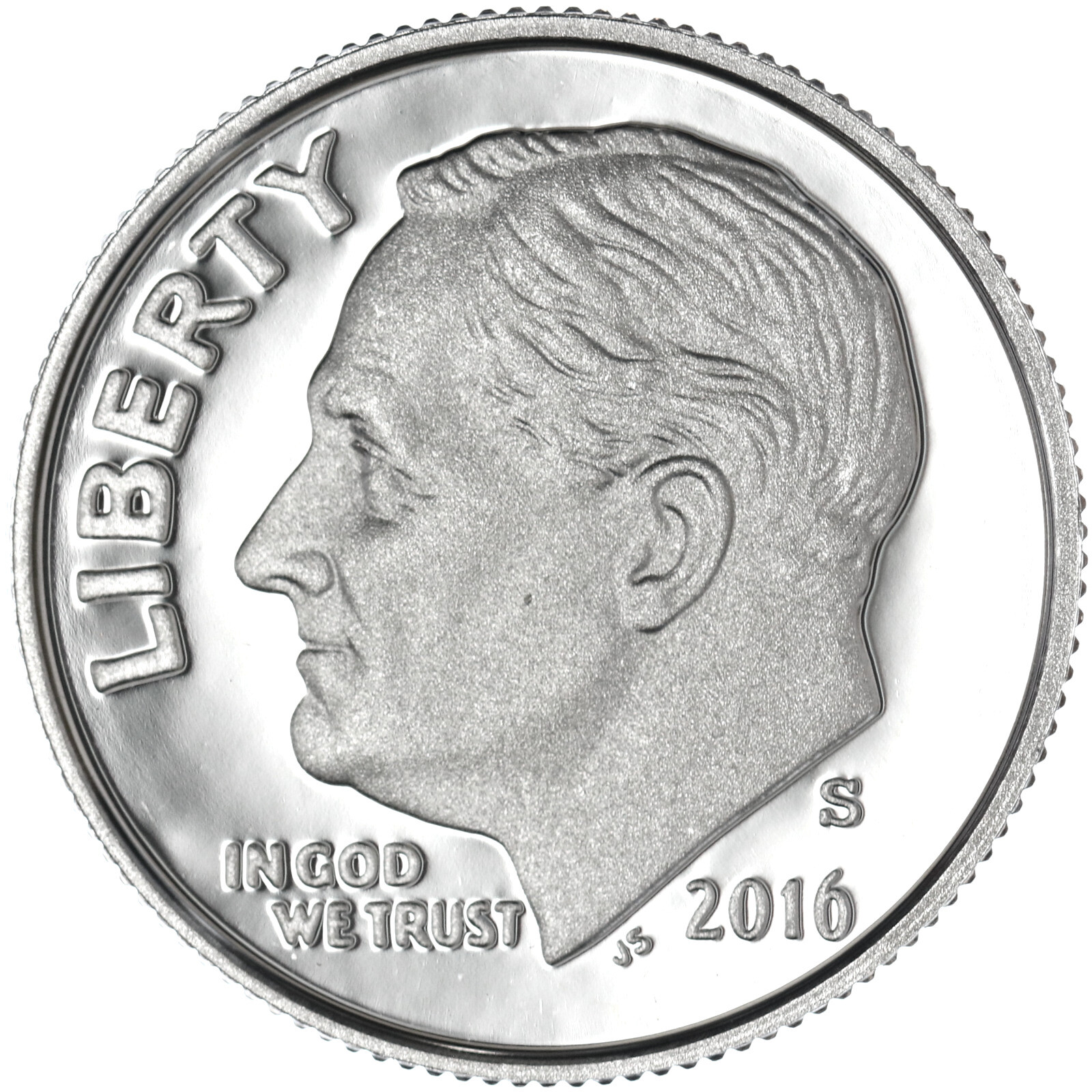 2016 S Roosevelt Dime Gem DCam Proof CN-Clad