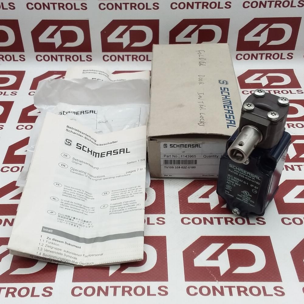 TV10S 335-02Z-U180 | Schmersal | Safety Switch, 2 Contacts, 500VAC, 6kV, Opened