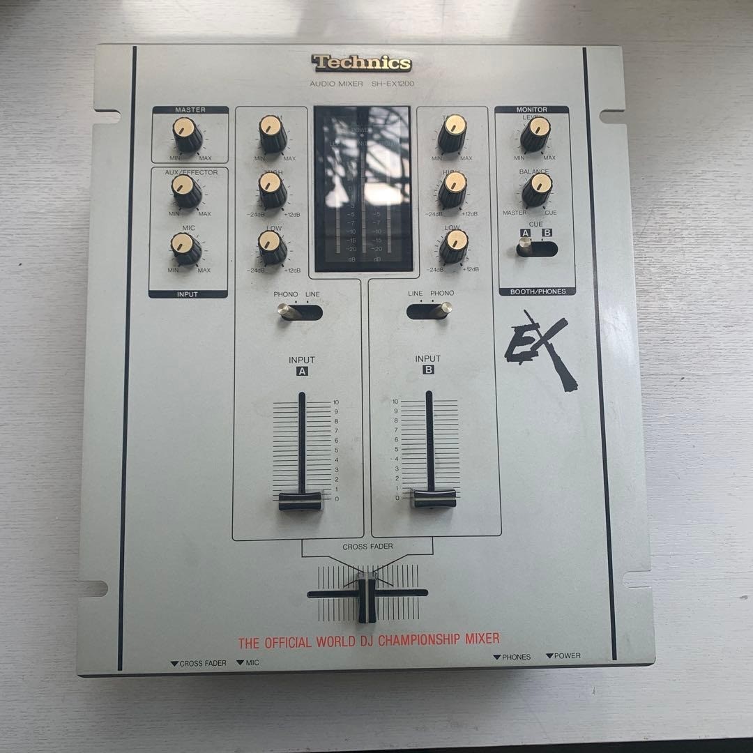 Technics SH-EX1200 Silver DJ Mixer 2-Channel DMC Championship Tested Working