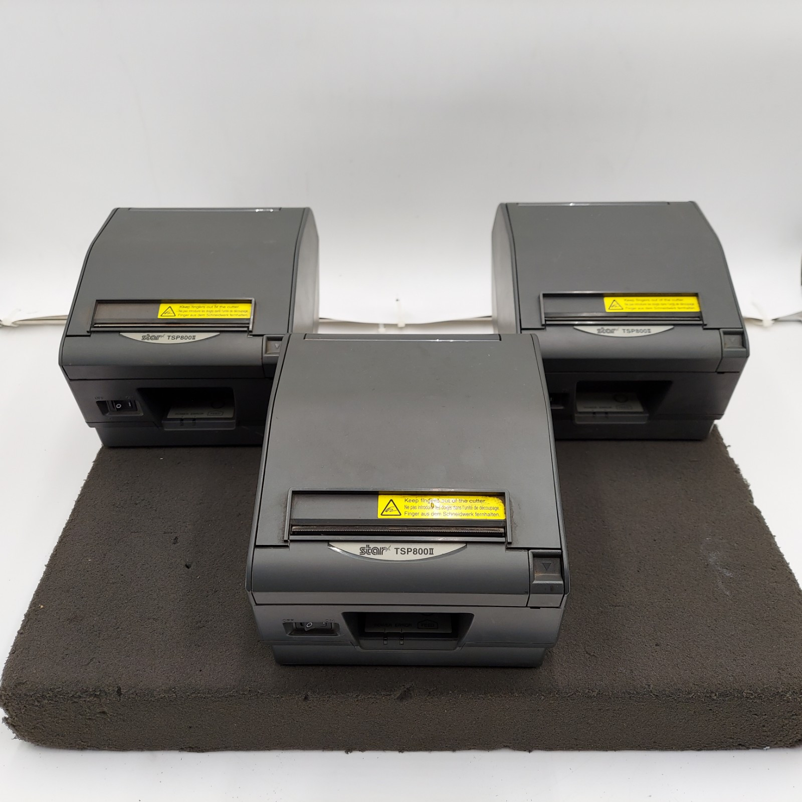 LOT OF 3 STAR TSP800II TSP847IIU THERMAL RECEIPT LABEL PRINTER