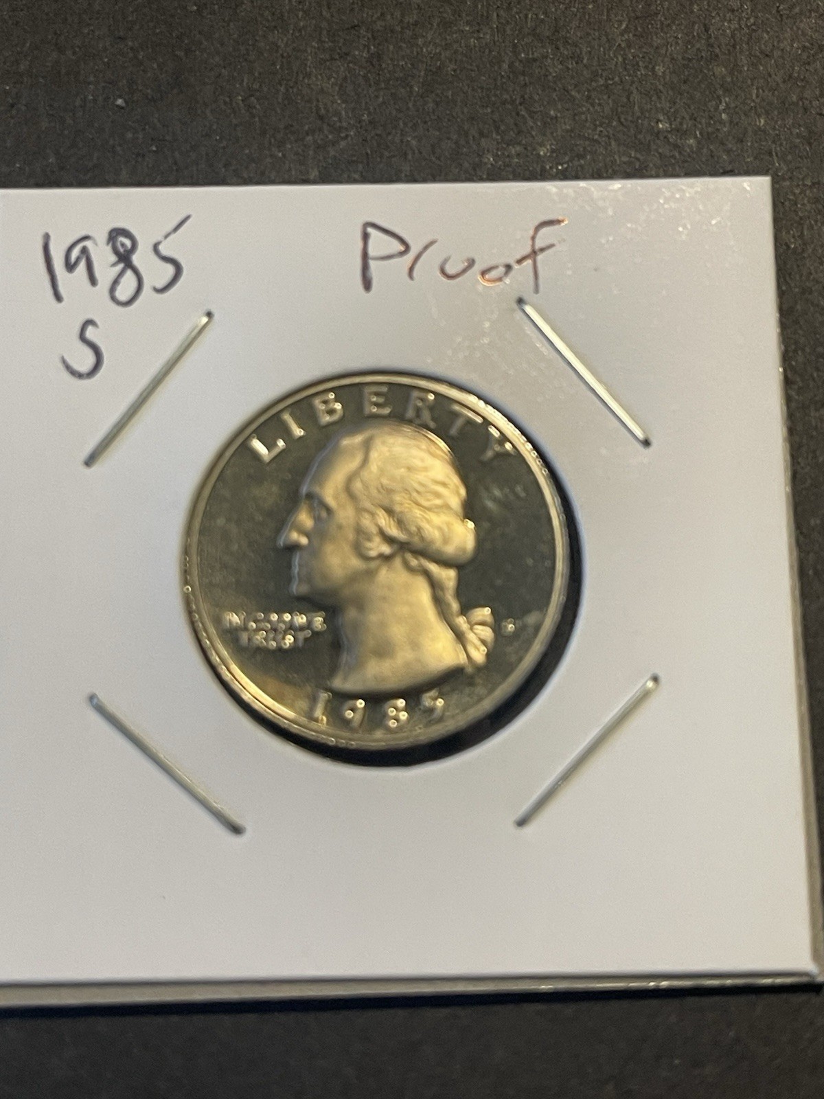 1985 S GEM BU PROOF WASHINGTON QUARTER BRILLIANT UNCIRCULATED Toning X2388