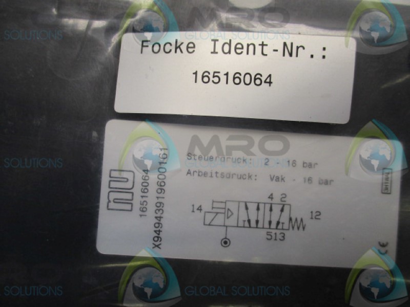 FOCKE 16516064 VALVE 24VDC NSMP