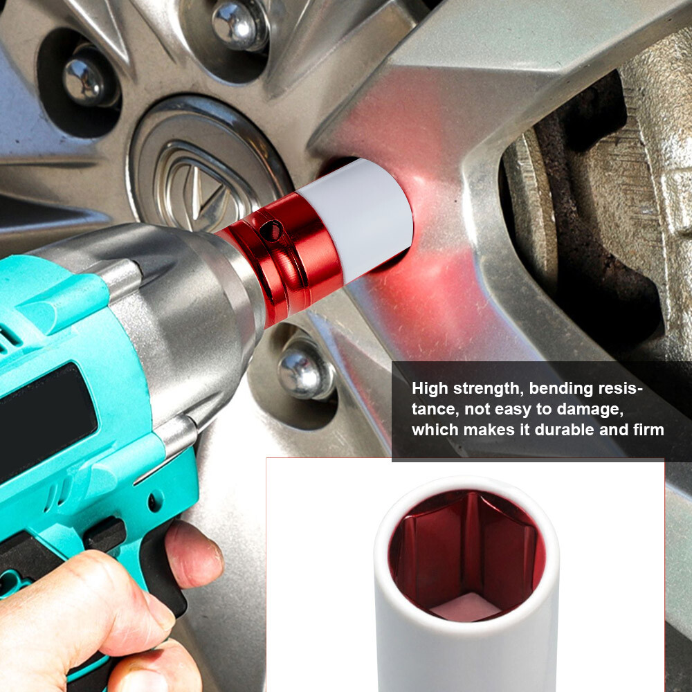 5Pcs 1/2 Drive Wheel Protector US Tire Sleeve Nut Socket Wheel Hub Tool Kits Set