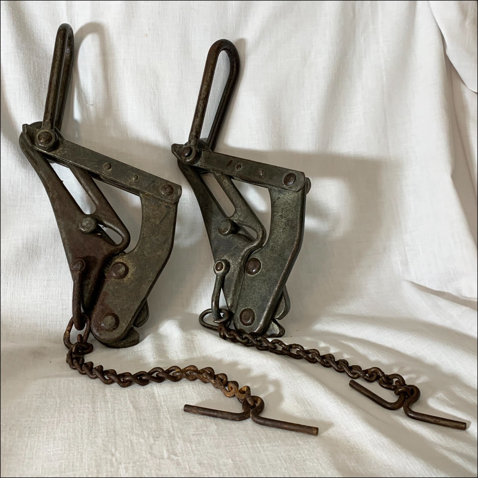 Klein 1659-5AT Vintage Cable Strand Pullers 5000 MAX, 2 pc