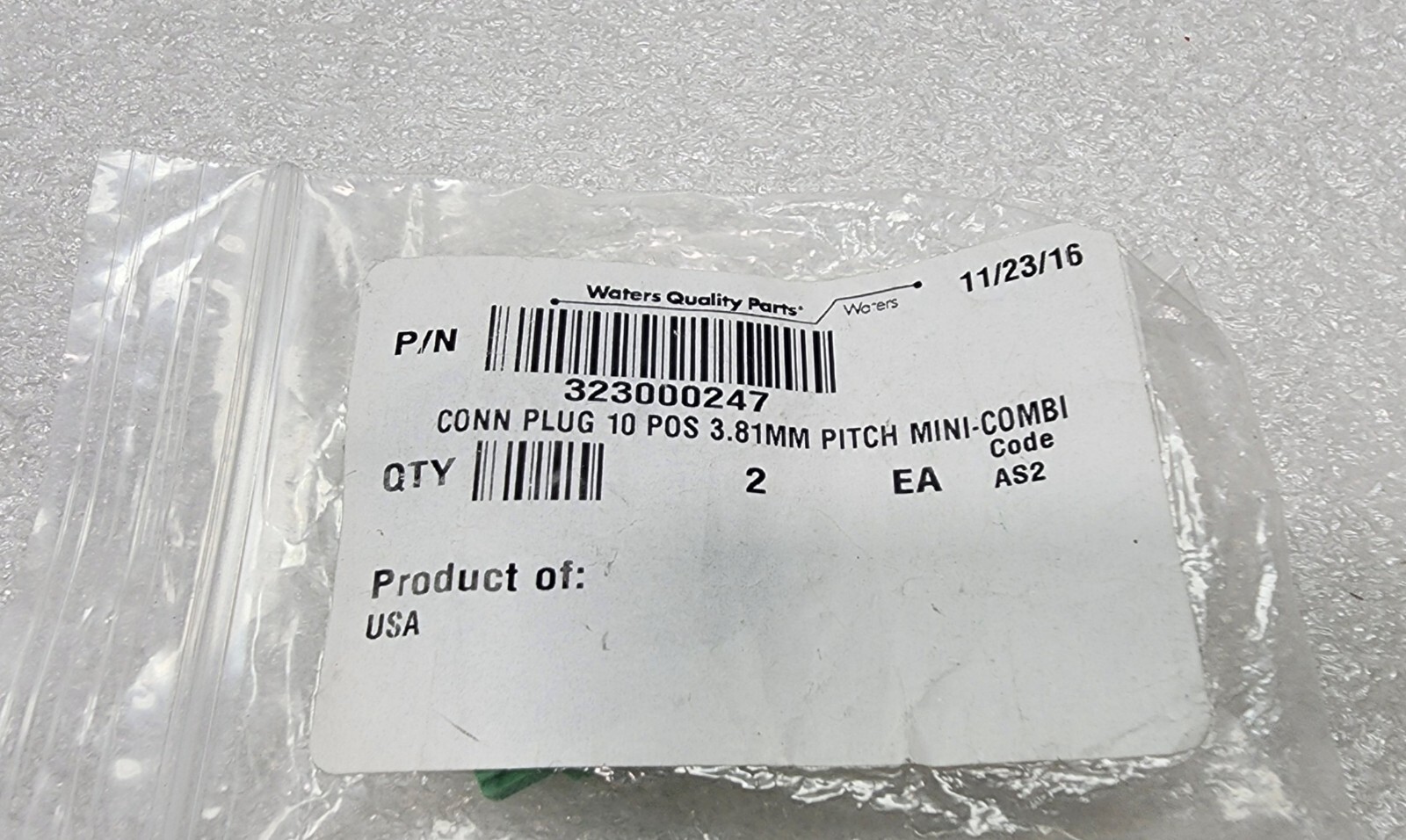 Waters 323000247 Connector Plug, 10-position