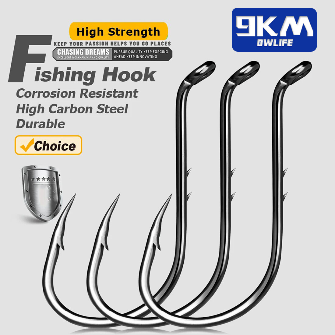 50~200Pc Octopus Fishing Hook High Carbon Steel Barbed Circle Hook for Saltwater