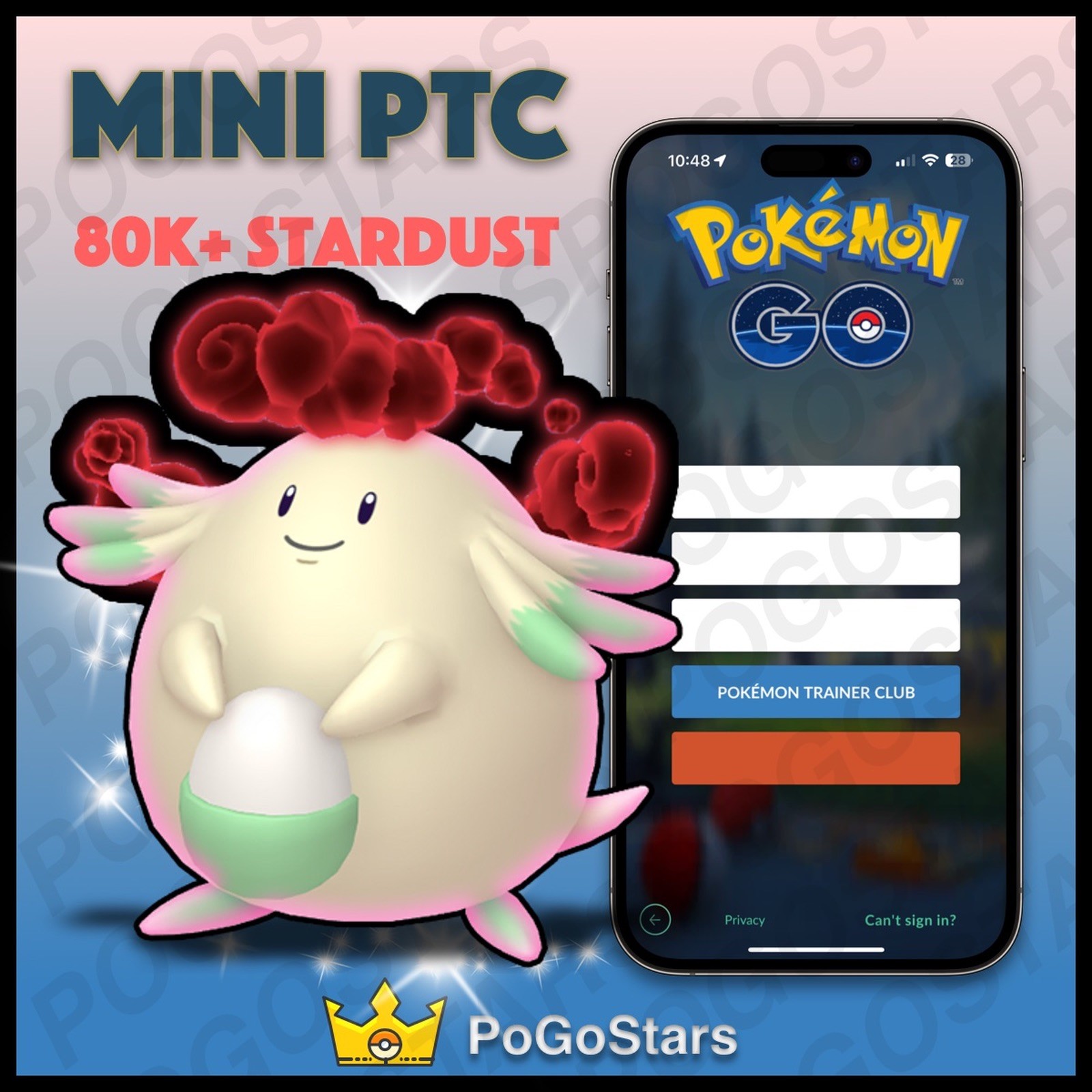 Pokémon PTC Go - Dynamax Shiny Chansey - 80K Stardust✨Read Description✨