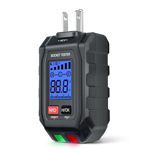 Circuit Breaker Finder & Electrical Tester, 2-in-1 Outlet Tester with Non