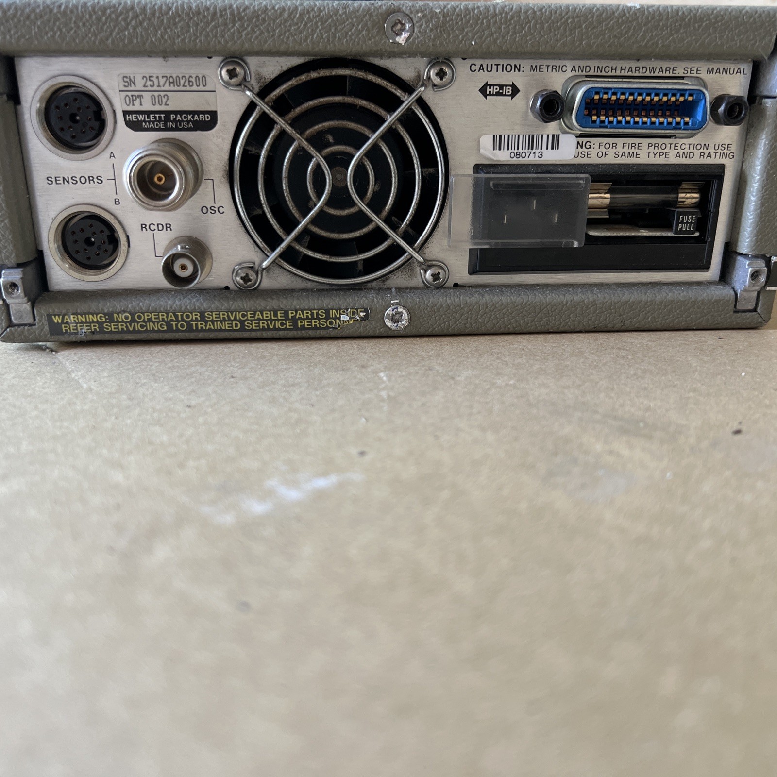 HP 438A power meter