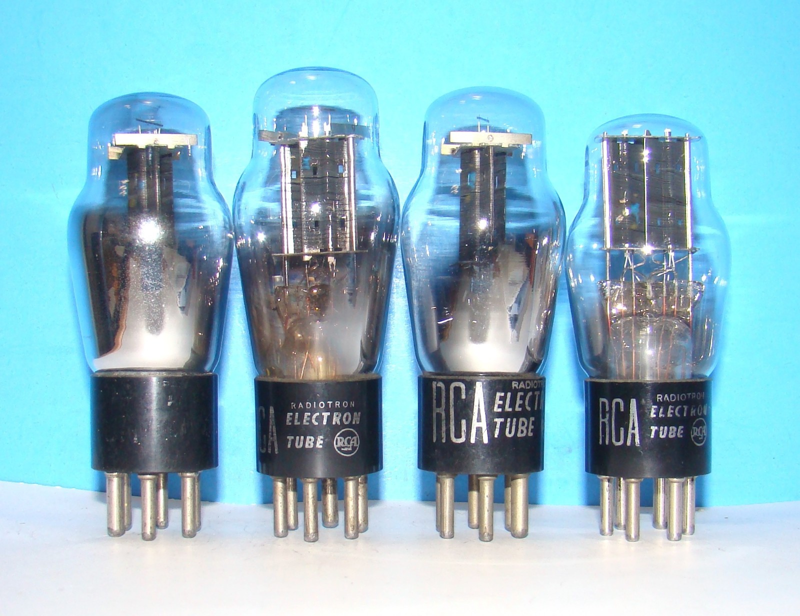 No Type 25Z5 RCA radio audio vacuum tubes 4 valves electron tested ST 25Z5GT