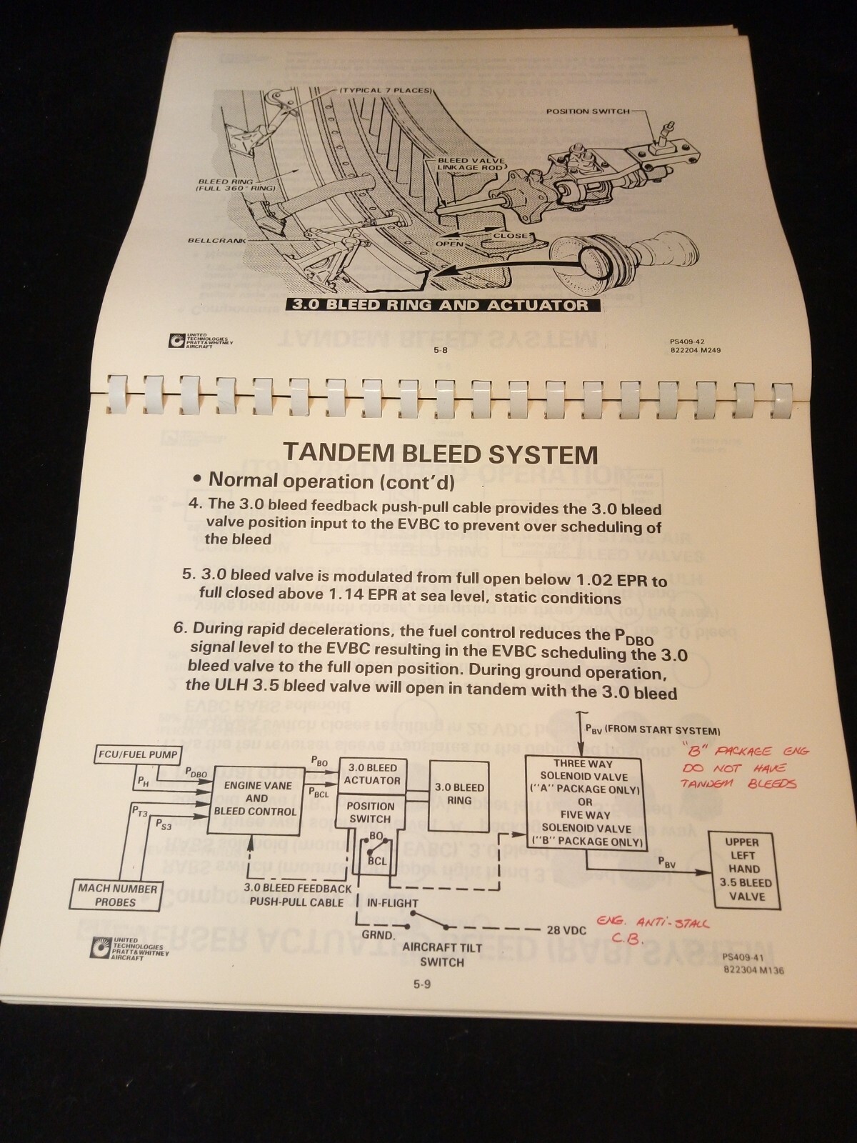 JT9D-7R4 Pratt & Whitney Training Engine Manual Line Maintenance Workshop