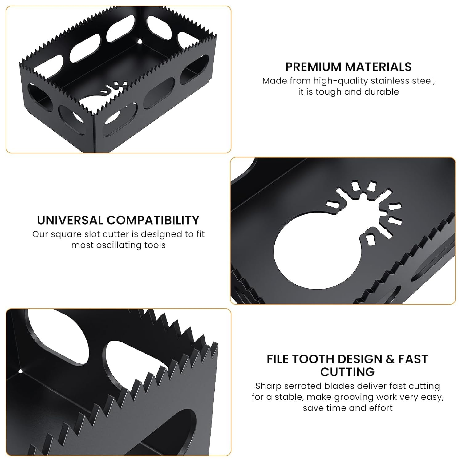 Drywall Outlet Cutter Tool Square Slot Oscillating Tool Cutter Drywall Tools
