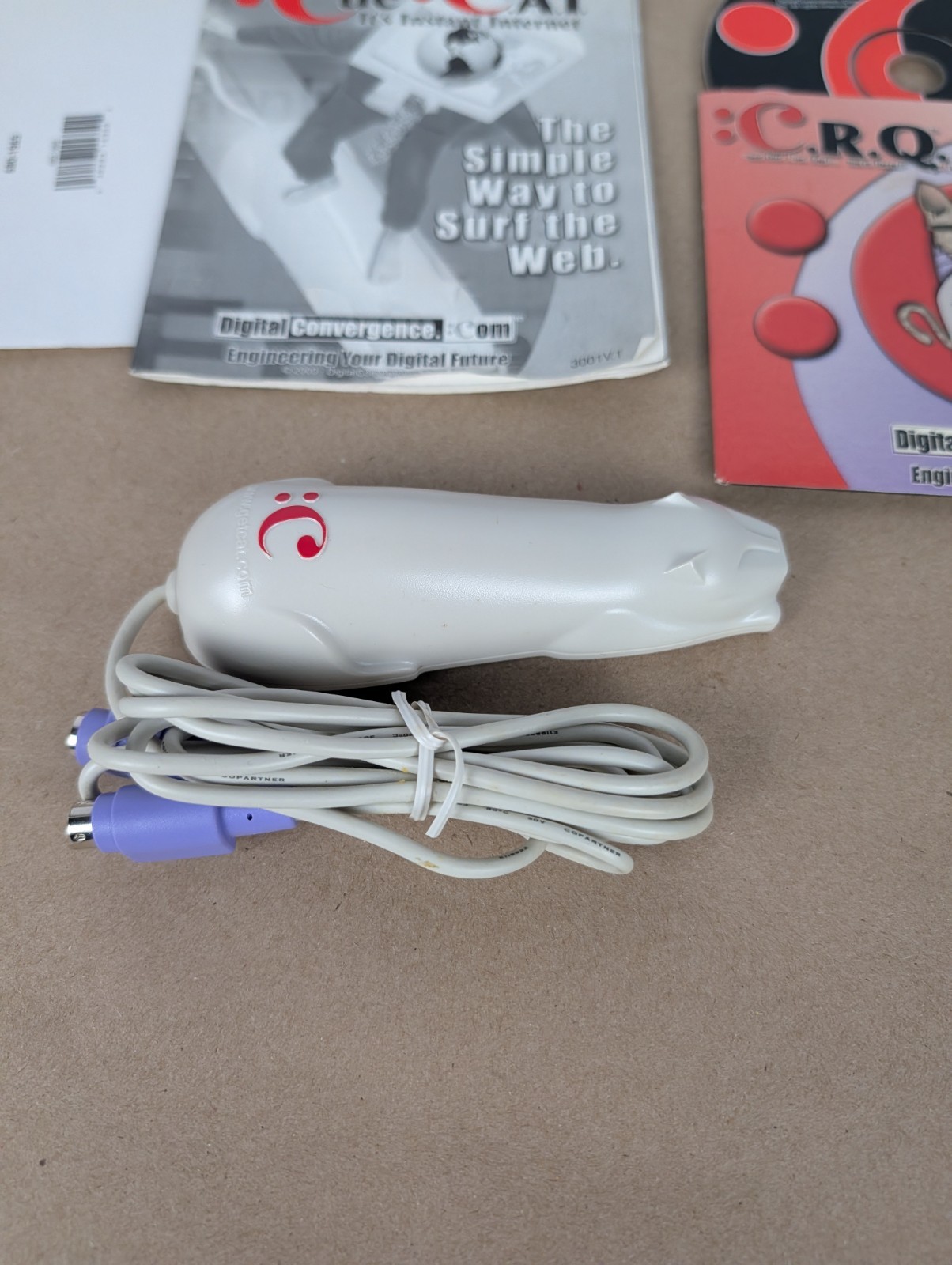 CUE CAT Digital Convergence USB Barcode Scanner Reader NEW with Software