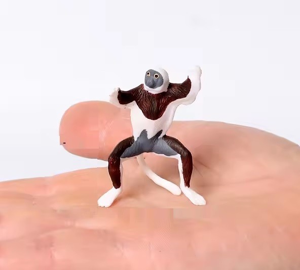 Indriidae Lemur Animal Figure Toy PVC Wildlife Small Figurine Birthday Gifts