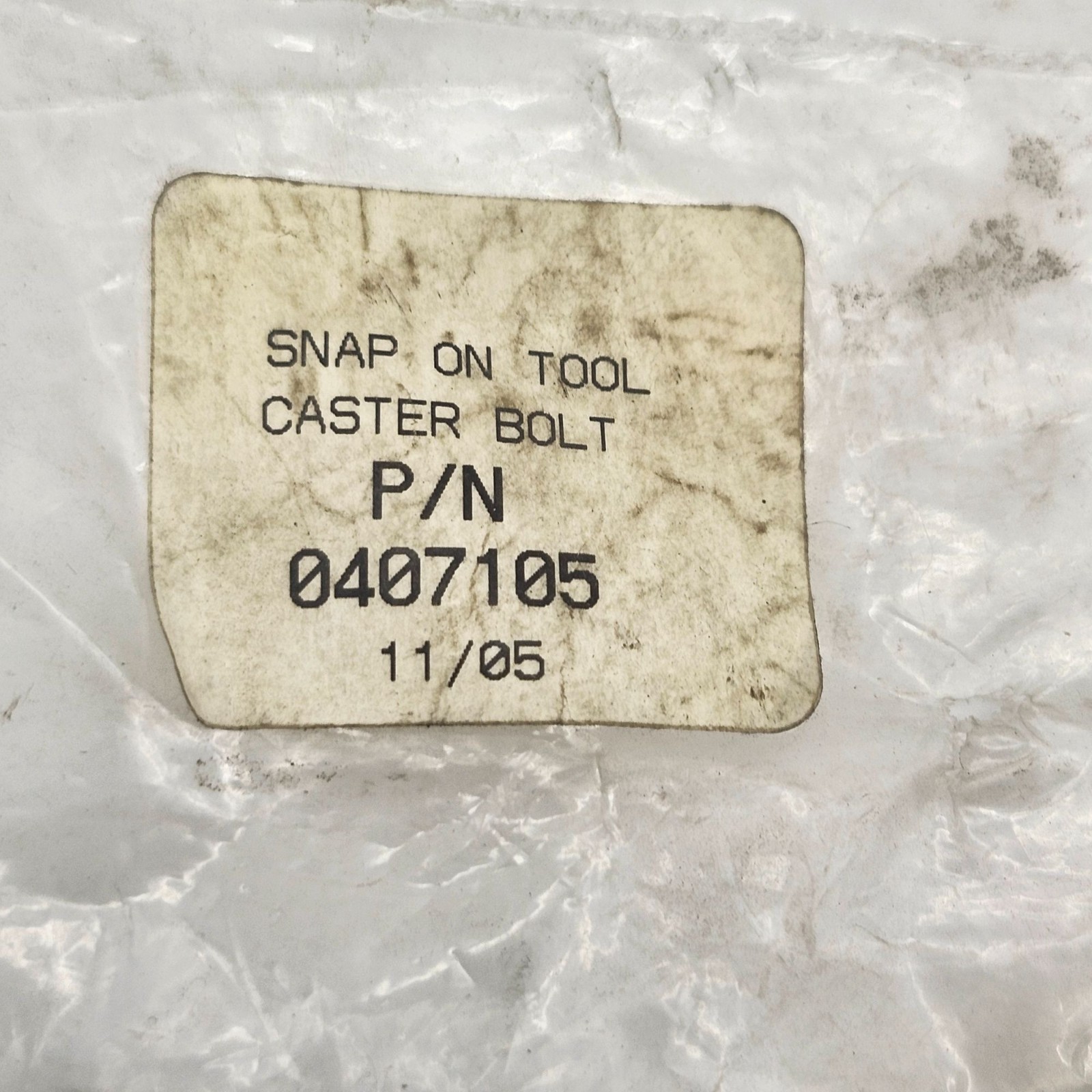 Snap On Tool Caster Bolts Washers Part No 0407105 Hardware