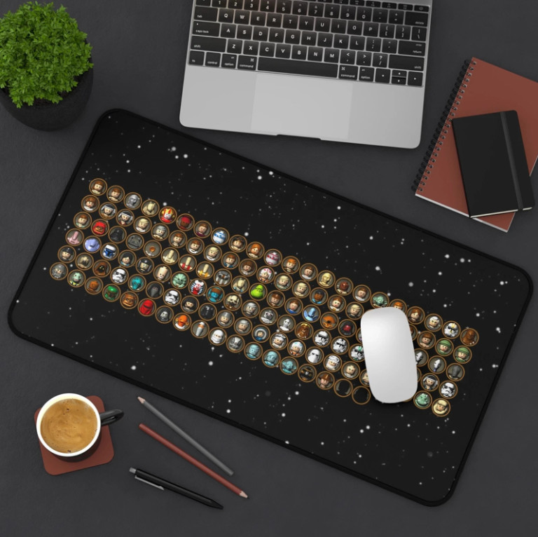 Lego Star-Wars Characters Gaming Mouse Pad, Desk Mat