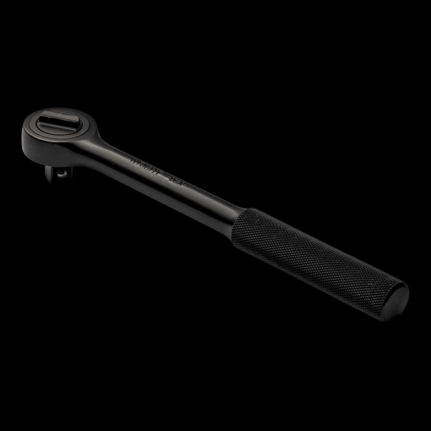 Wright Tool 33426 3/8 Inch Drive Ratchet Knurled Grip Black - 7 Inch