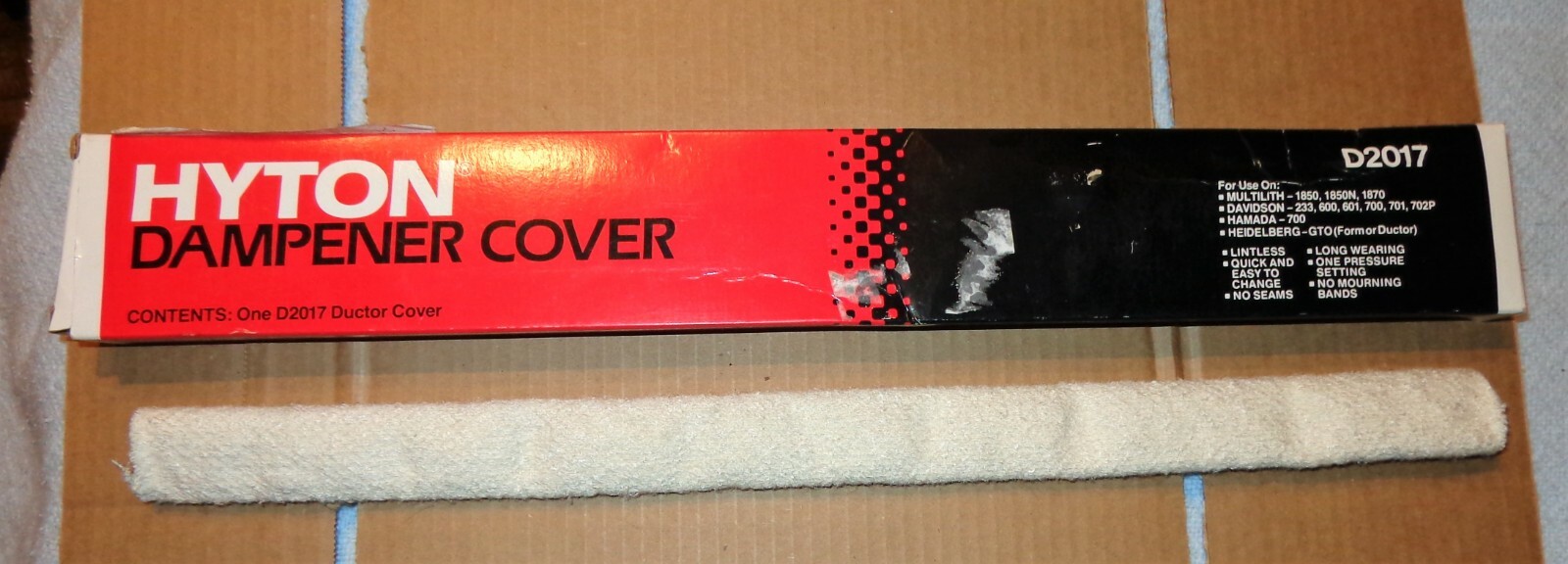 One D2017 Hyton Dampener Ductor Cover Multilith Davidson Hamada Heidelberg-GTO