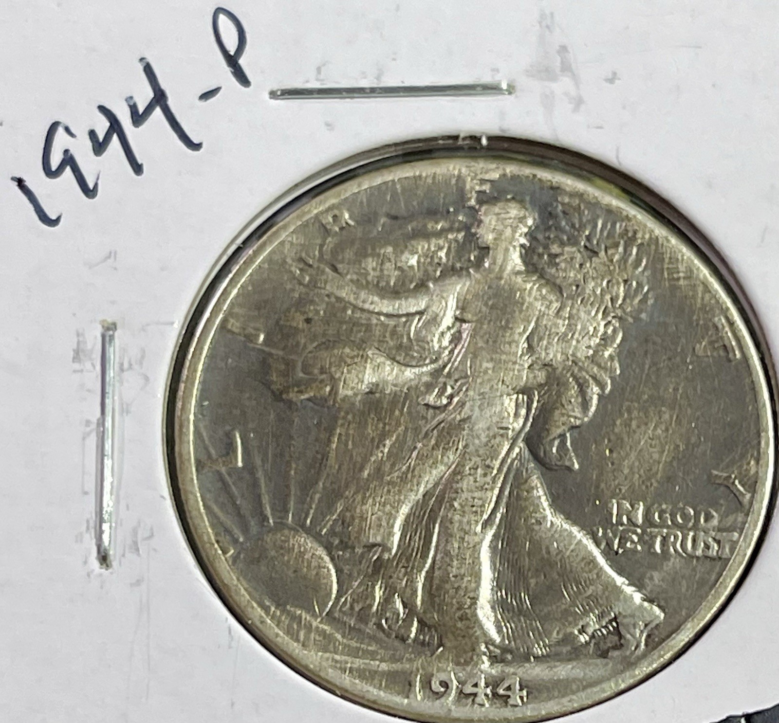 1944 50C Walking Liberty Half Dollar. 90% Silver.    #2005￼