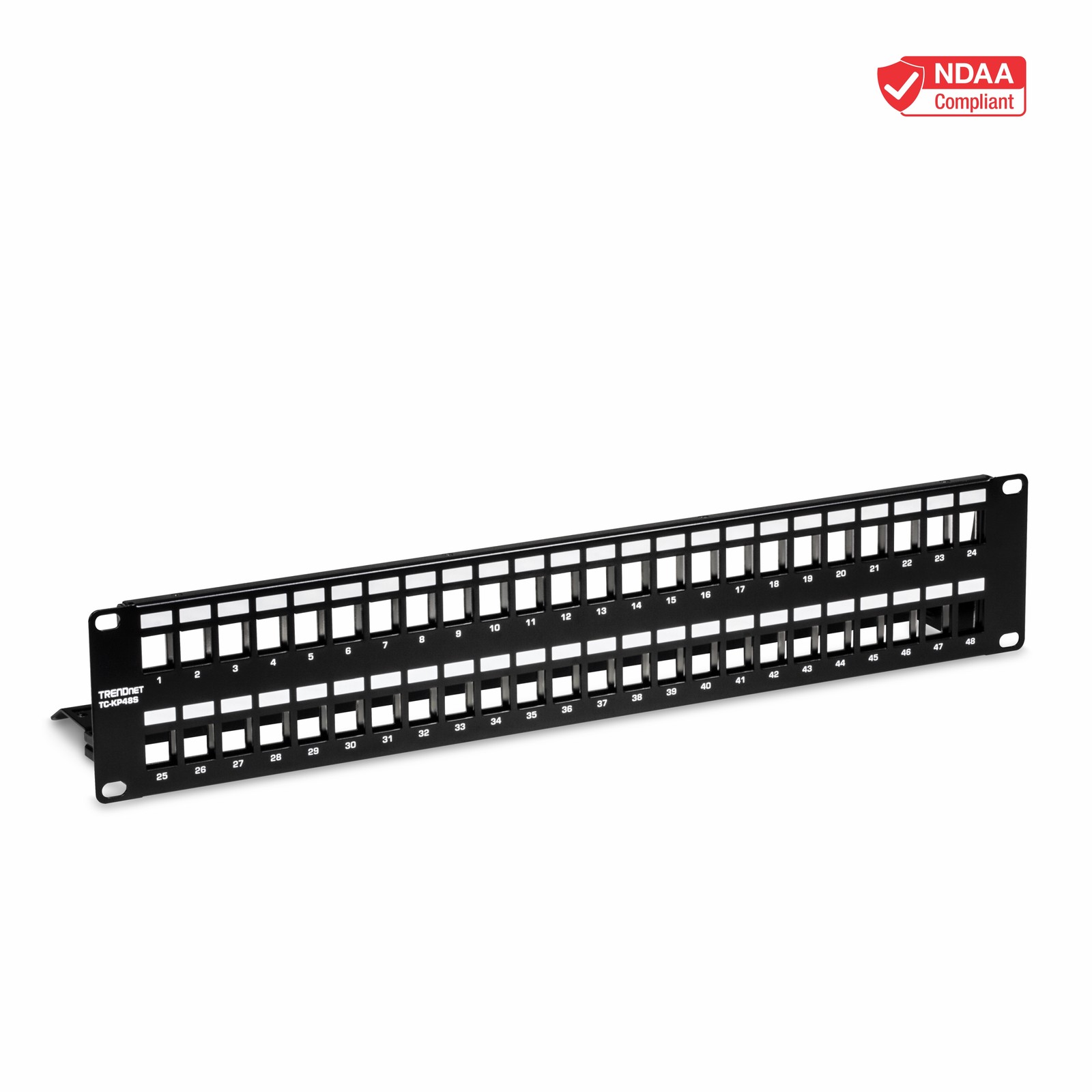 TRENDnet TC-KP48S 48-Port Blank Keystone Shielded Patch Panel