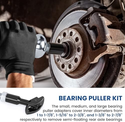 Rear Axle Bearing Remove Puller Tool Kit Bearing Remover Set with Slide Hammer