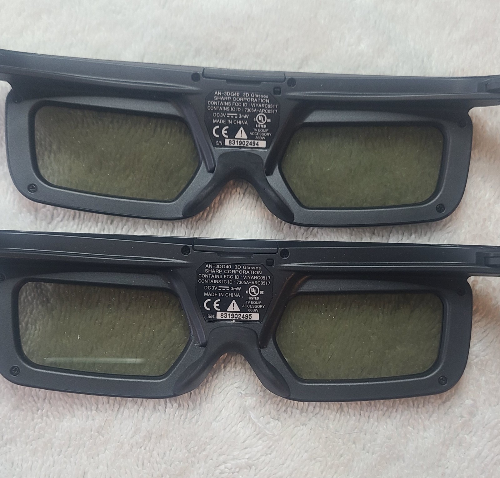 Sharp 3D Glasses, LUNETTES 3D KOPTLA004WJQZ.