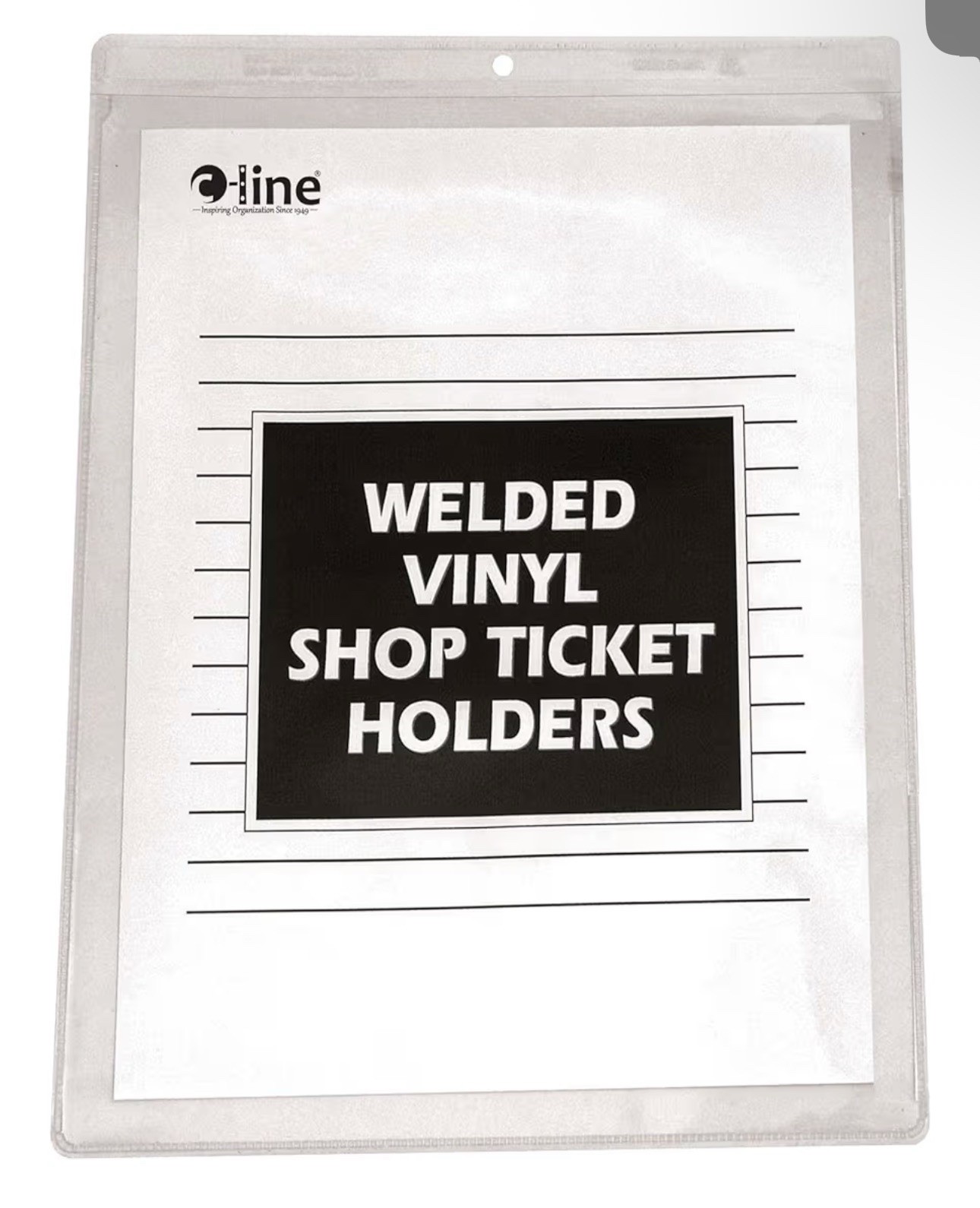 C-Line Vinyl Shop Ticket Holders Both Sides Clear 9 x 12 Inches 50 Per Box New
