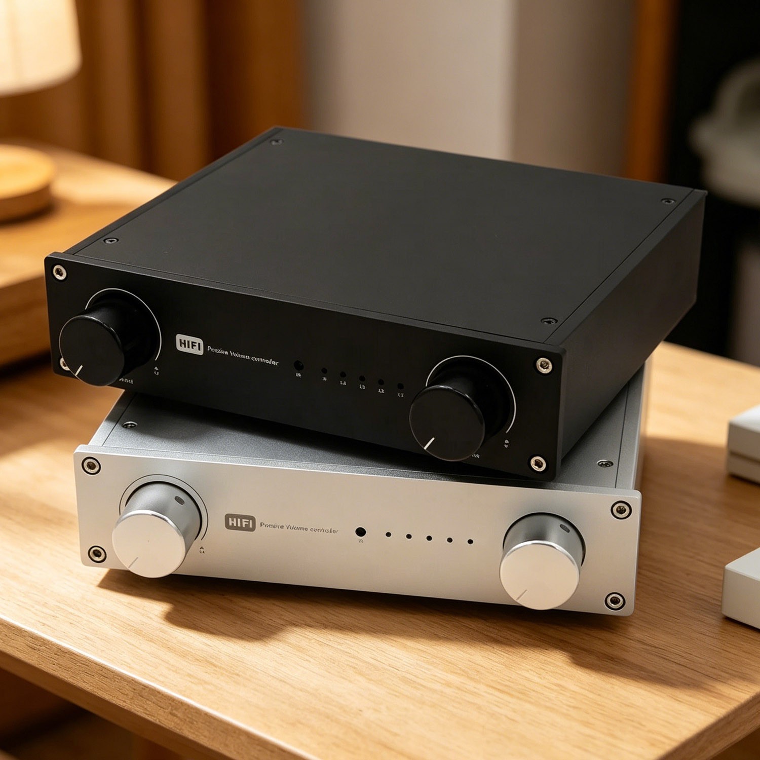 Remote Passive volume controller Passive preamplifier with 4 way input preamp