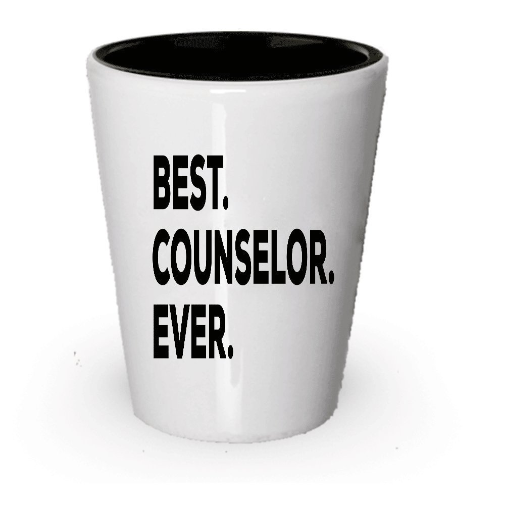 Counselor Gifts - Counselor Shot Glass - Best Counselor Ever - Camp School...