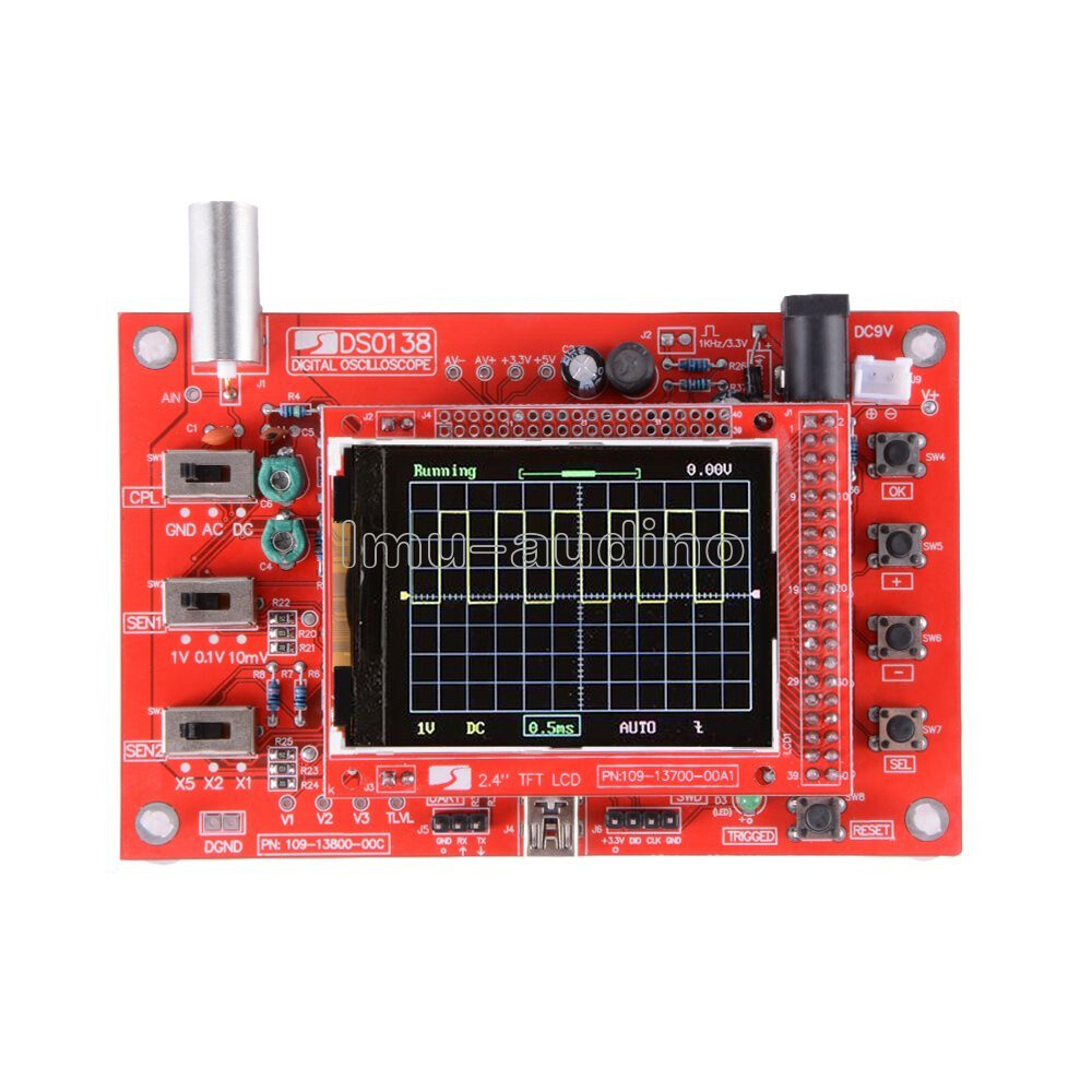 DSO138 2.4" TFT Digital Oscilloscope (1Msps) Fully Welded Assembled + Probe