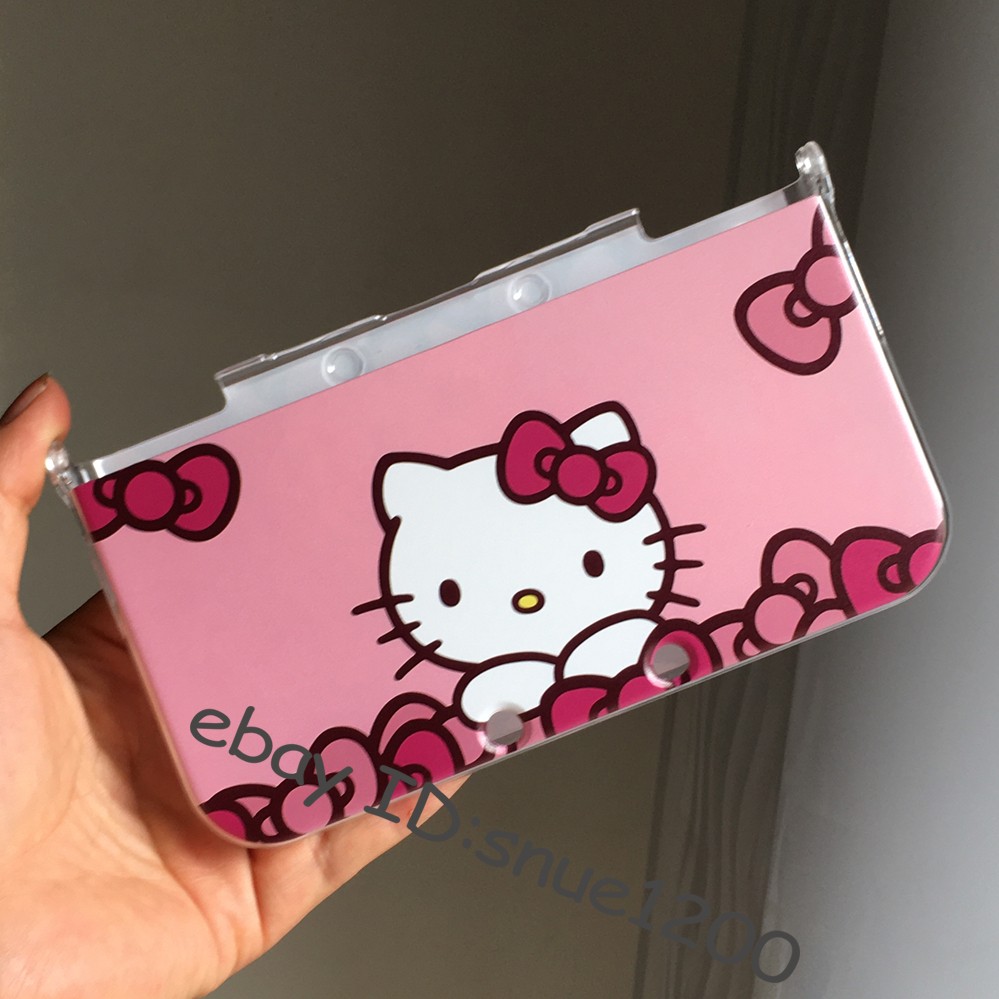 Custom Protective Case for Nintendo New 3DS XL/LL - Cute Pink Bow Pattern Cute