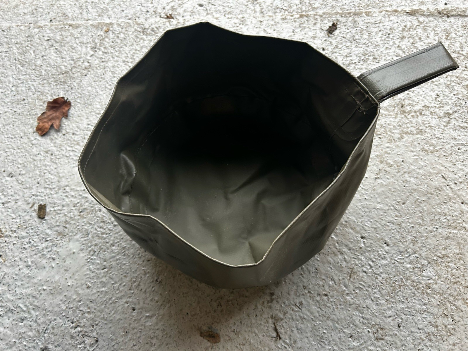 Good Used Military Folding Vinyl Wash Bowl In Green