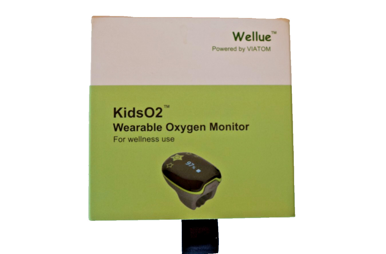 Wellue Kids O2 Wearable Oxygen Monitor-New- Bluetooth Connect via SmartPhone App