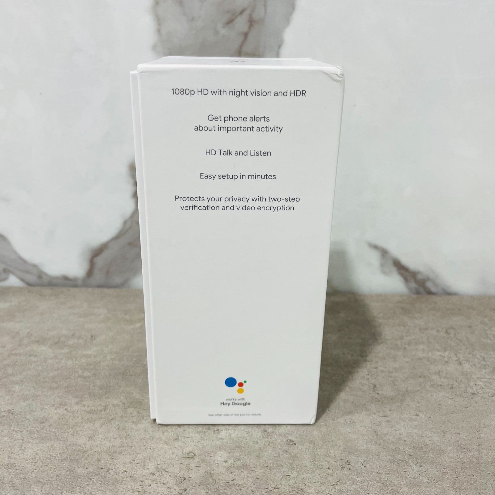 Google Nest Cam Indoor Wired Camera 2nd Gen - Snow