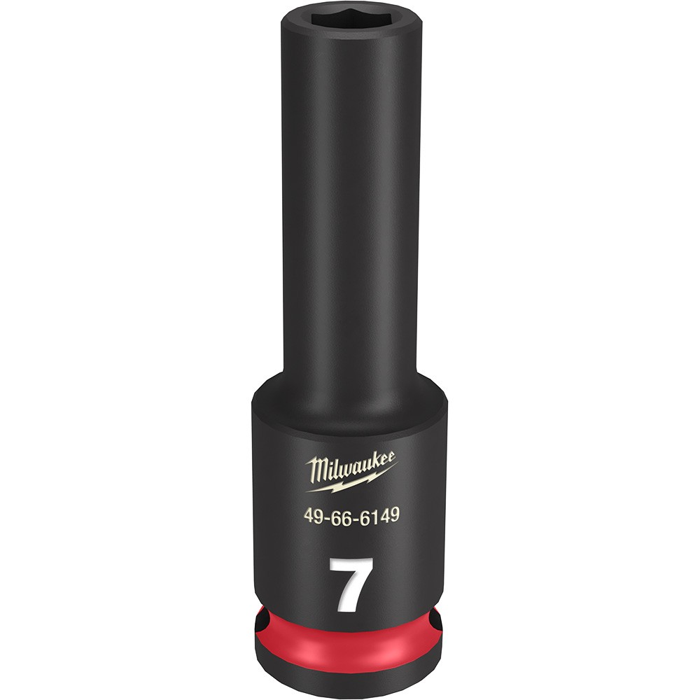 Milwaukee 49-66-6149 SHOCKWAVE Impact Duty 3/8" Drive 7MM Deep 6 Point Socket