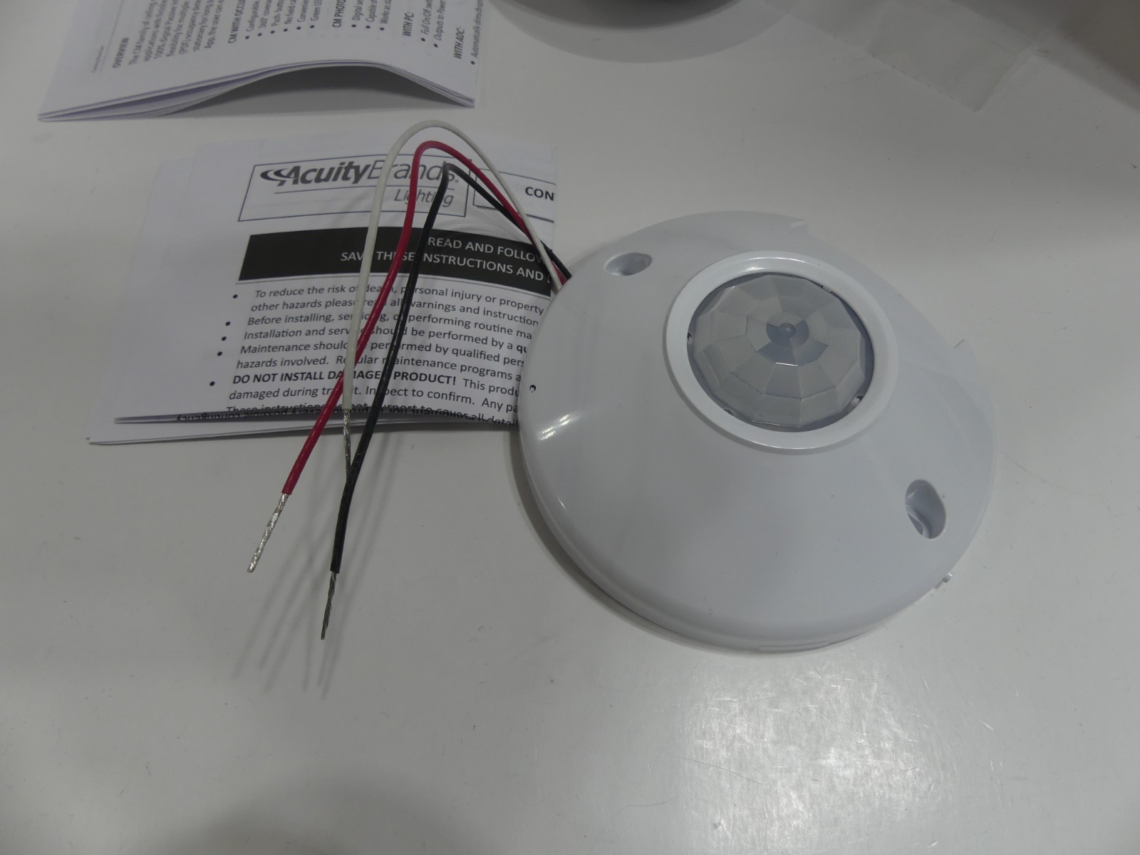 Lithonia Lighting CM 10 Sensor Switch White