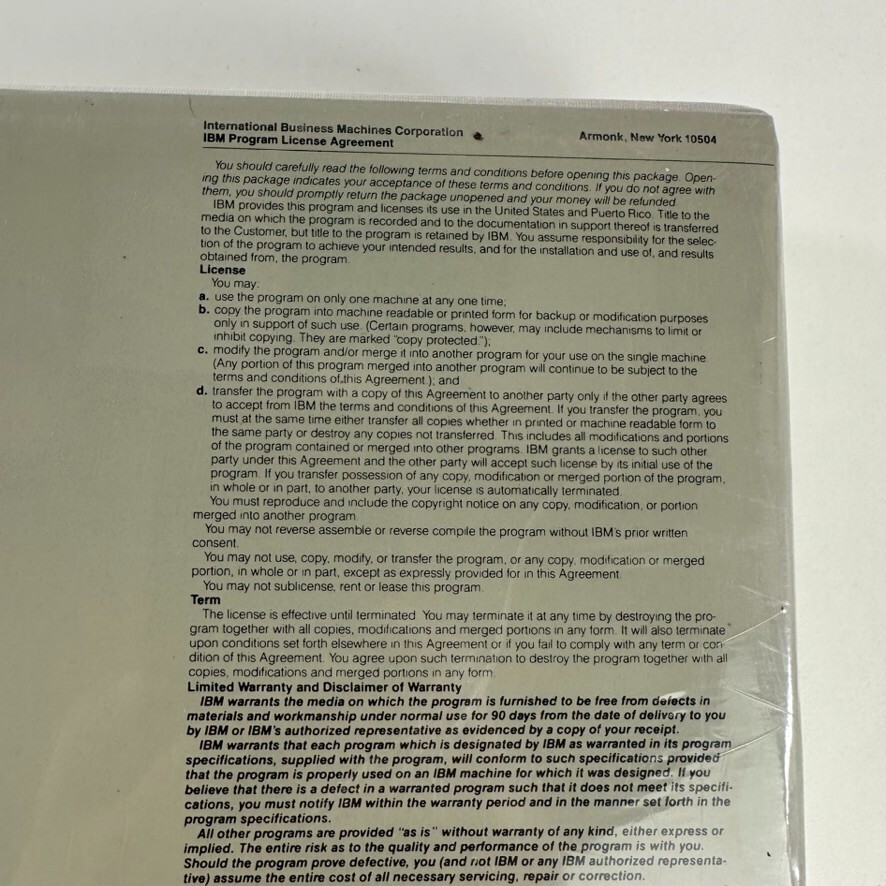 IBM PC Storyboard for Personal Computer Software DOS Factory Sealed