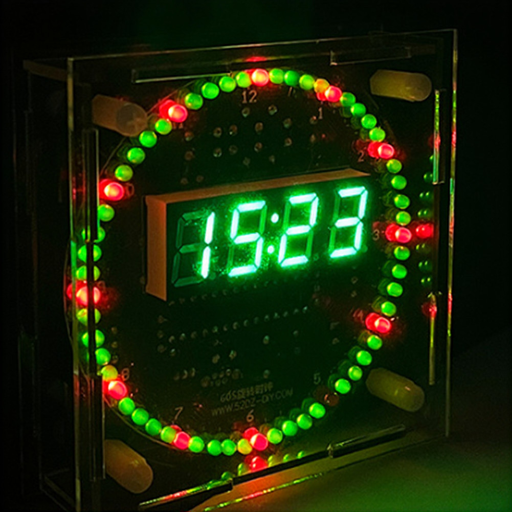 Digital Electronic Clock Kit for Soldering Projects USB Powered 5V Input